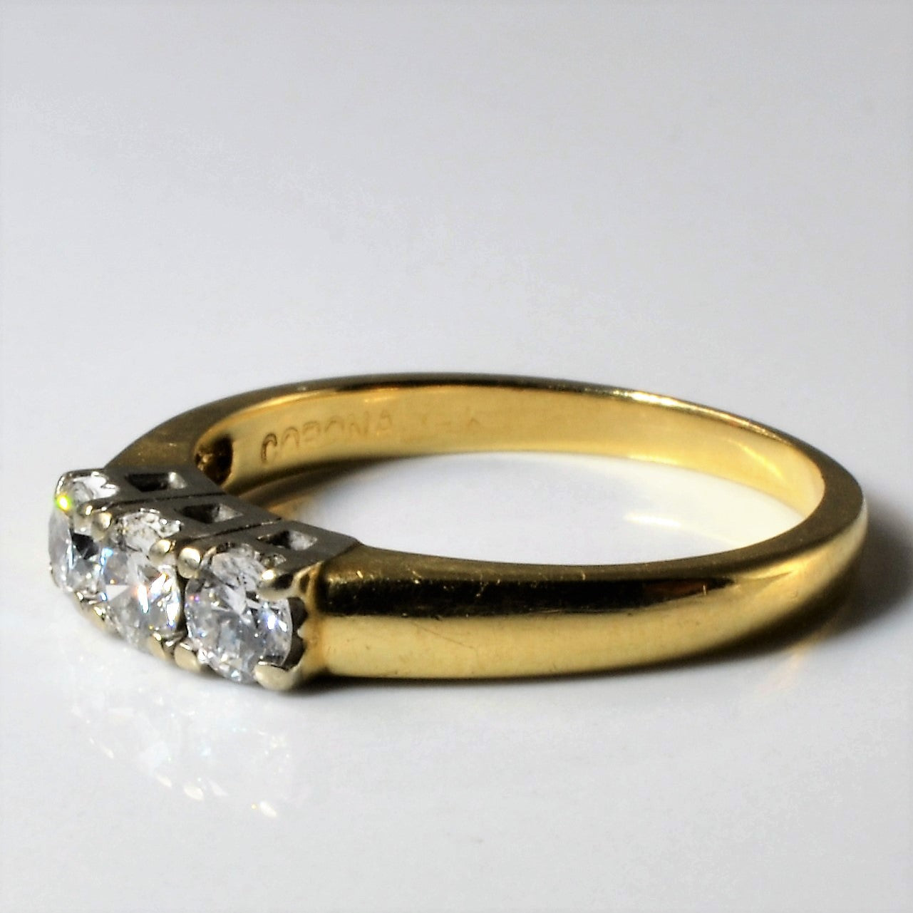 Three Stone Diamond Ring | 0.43ctw | SZ 6.75 |