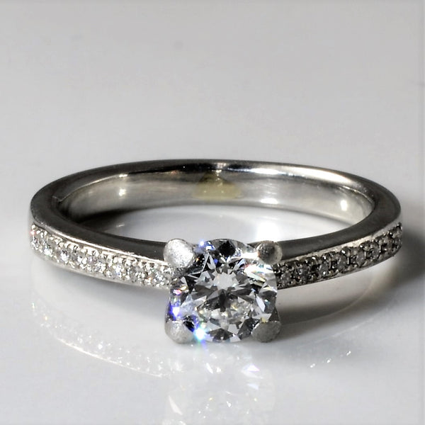 Platinum Diamond Engagement Ring | 0.57ctw | SZ 4.5 |