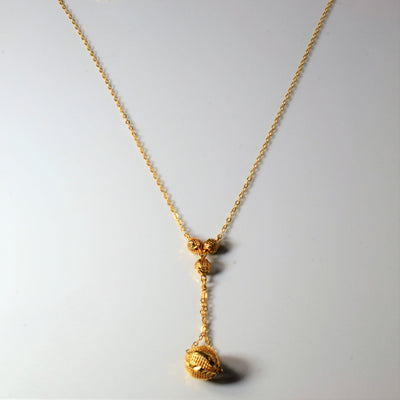 Rolo Link Drop Necklace | 16