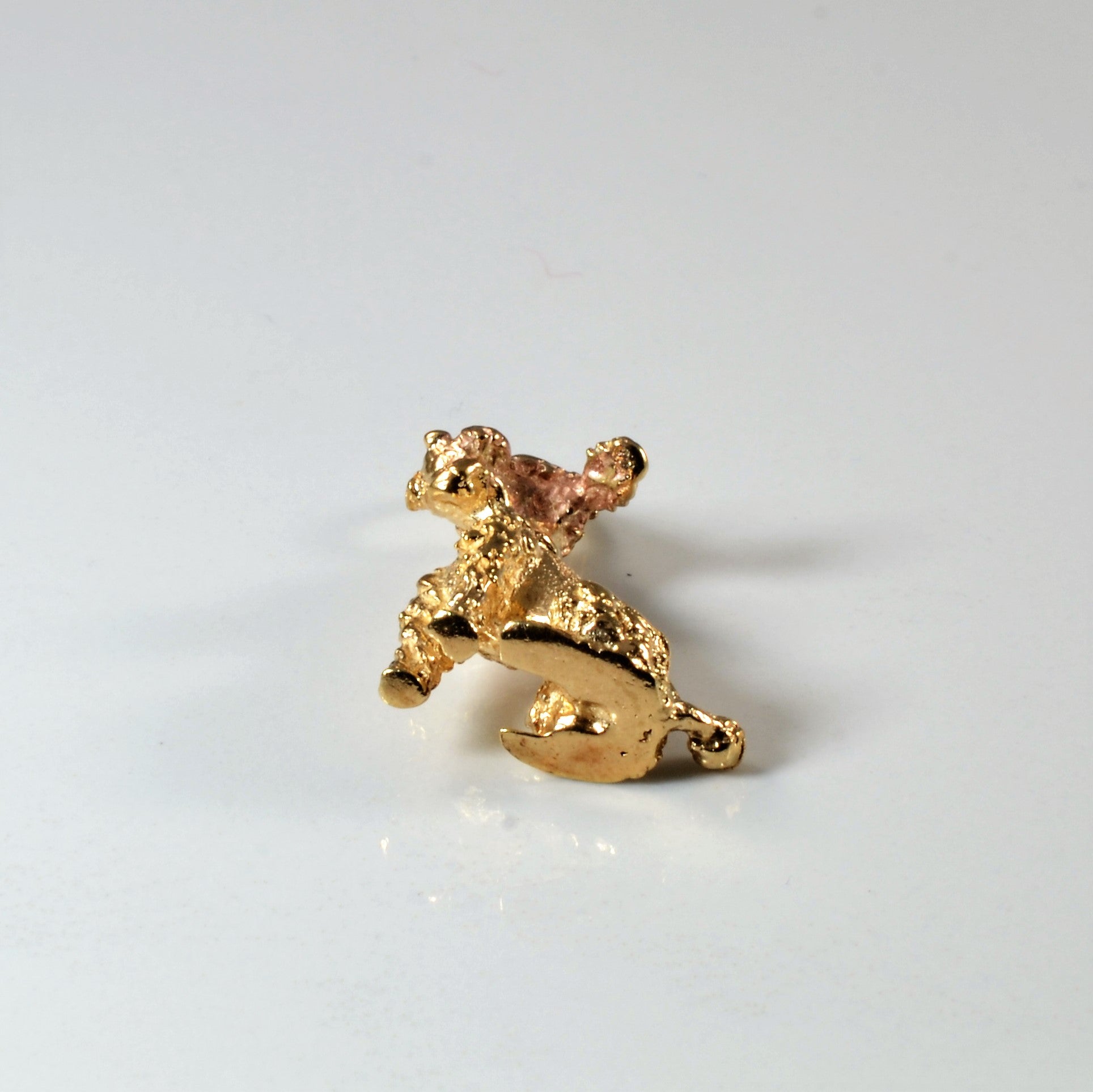 Yellow Gold Poodle Pendant |