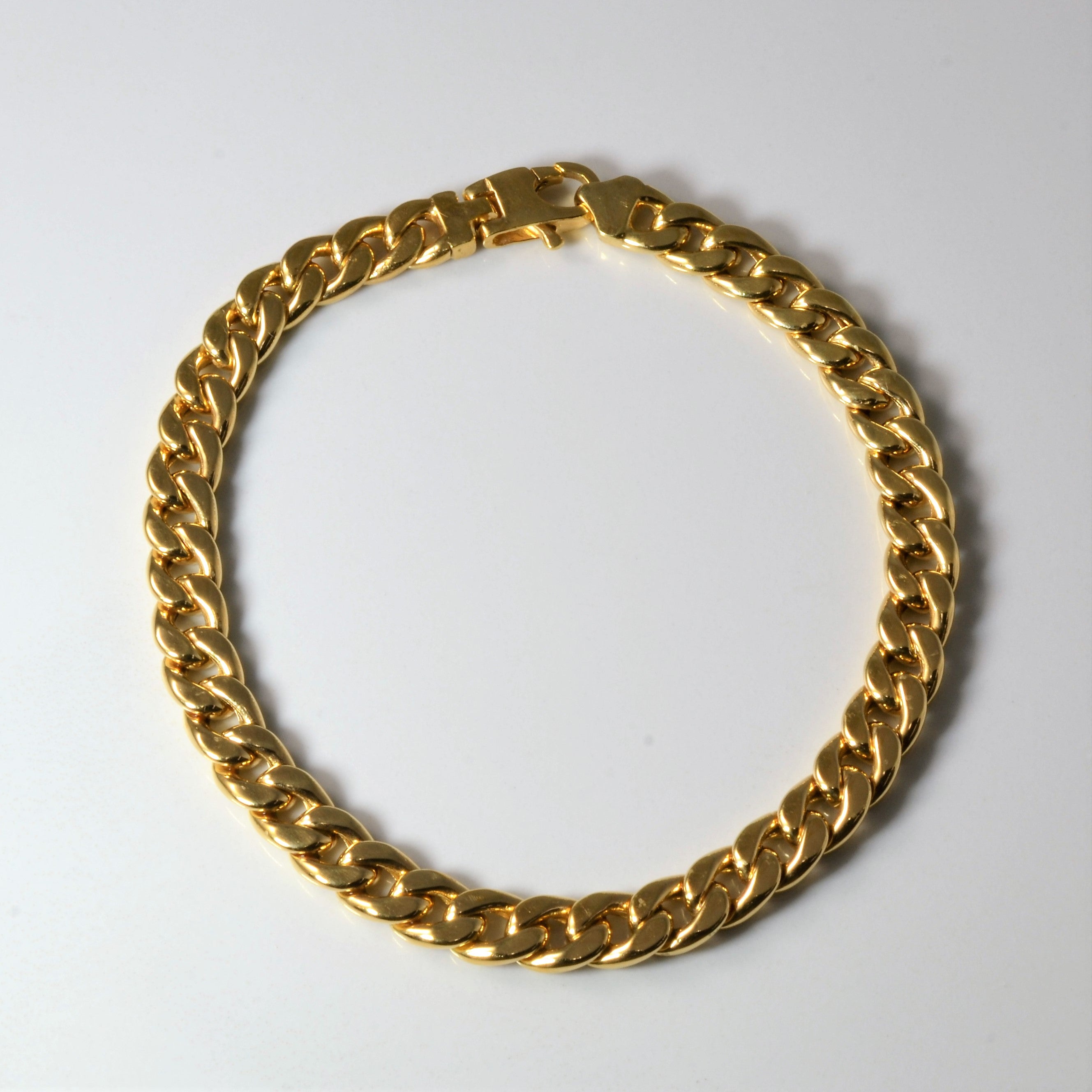 14k Yellow Gold Curb Chain Bracelet | 8.5" |