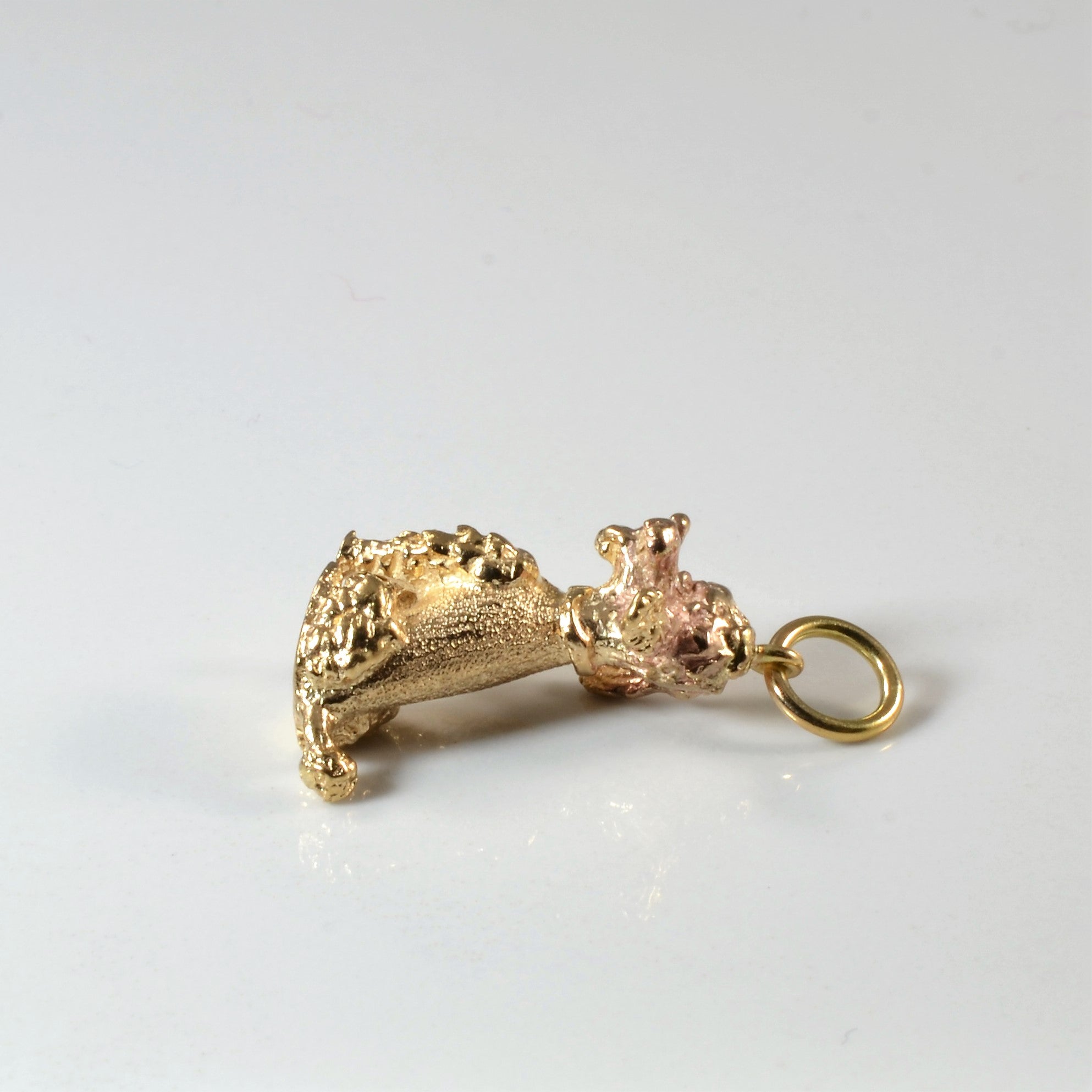 Yellow Gold Poodle Pendant |