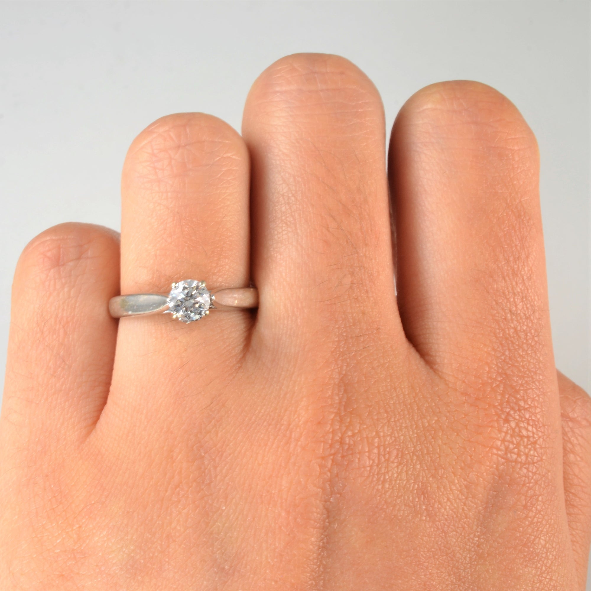 Spinning Diamond Detail Engagement Ring | 0.47ctw | SZ 5 |