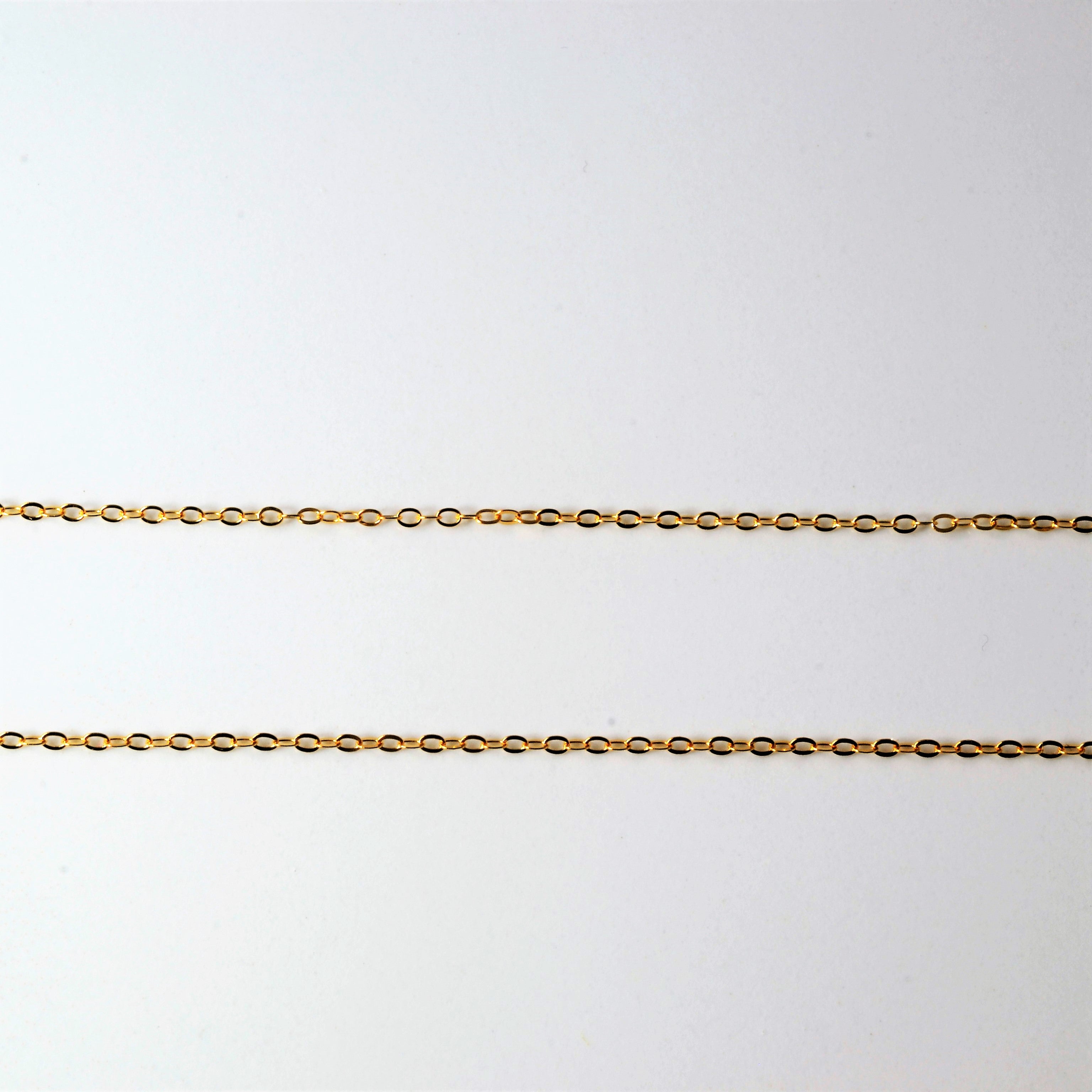 Rolo Link Drop Necklace | 16"|