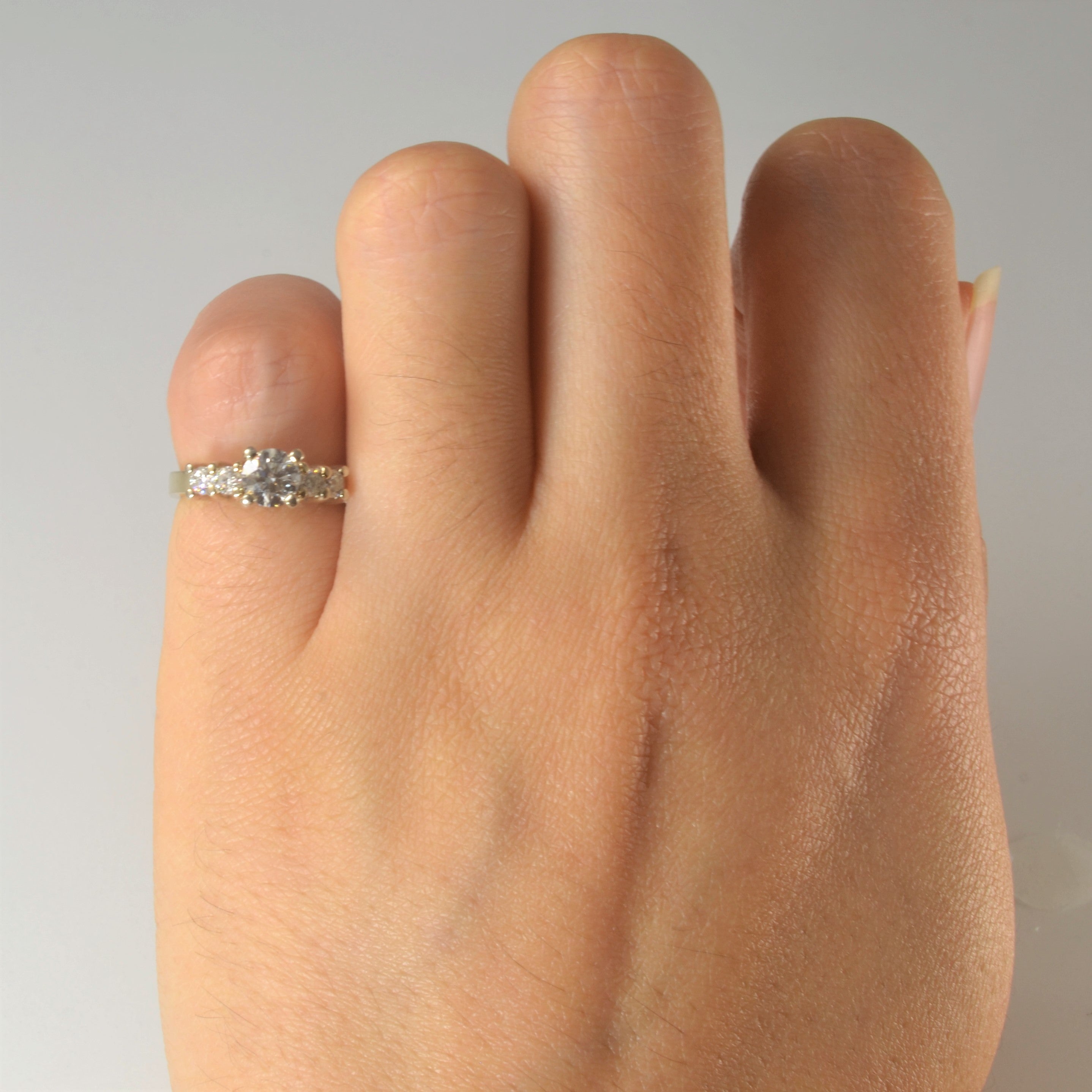 High Set Five Stone Diamond Ring | 0.57ctw | SZ 2.25 |