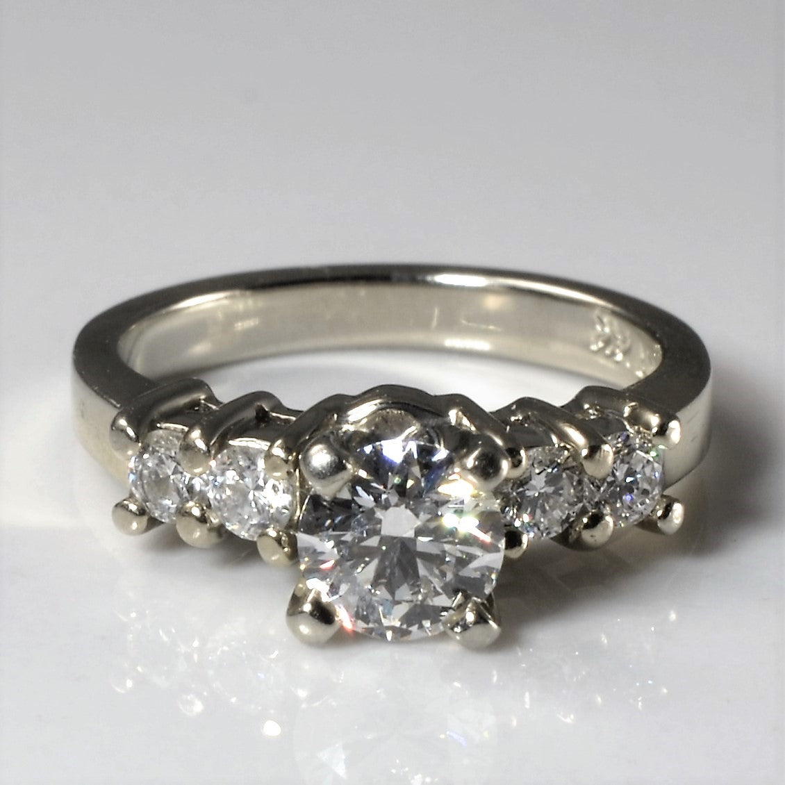 High Set Five Stone Diamond Ring | 0.57ctw | SZ 2.25 |