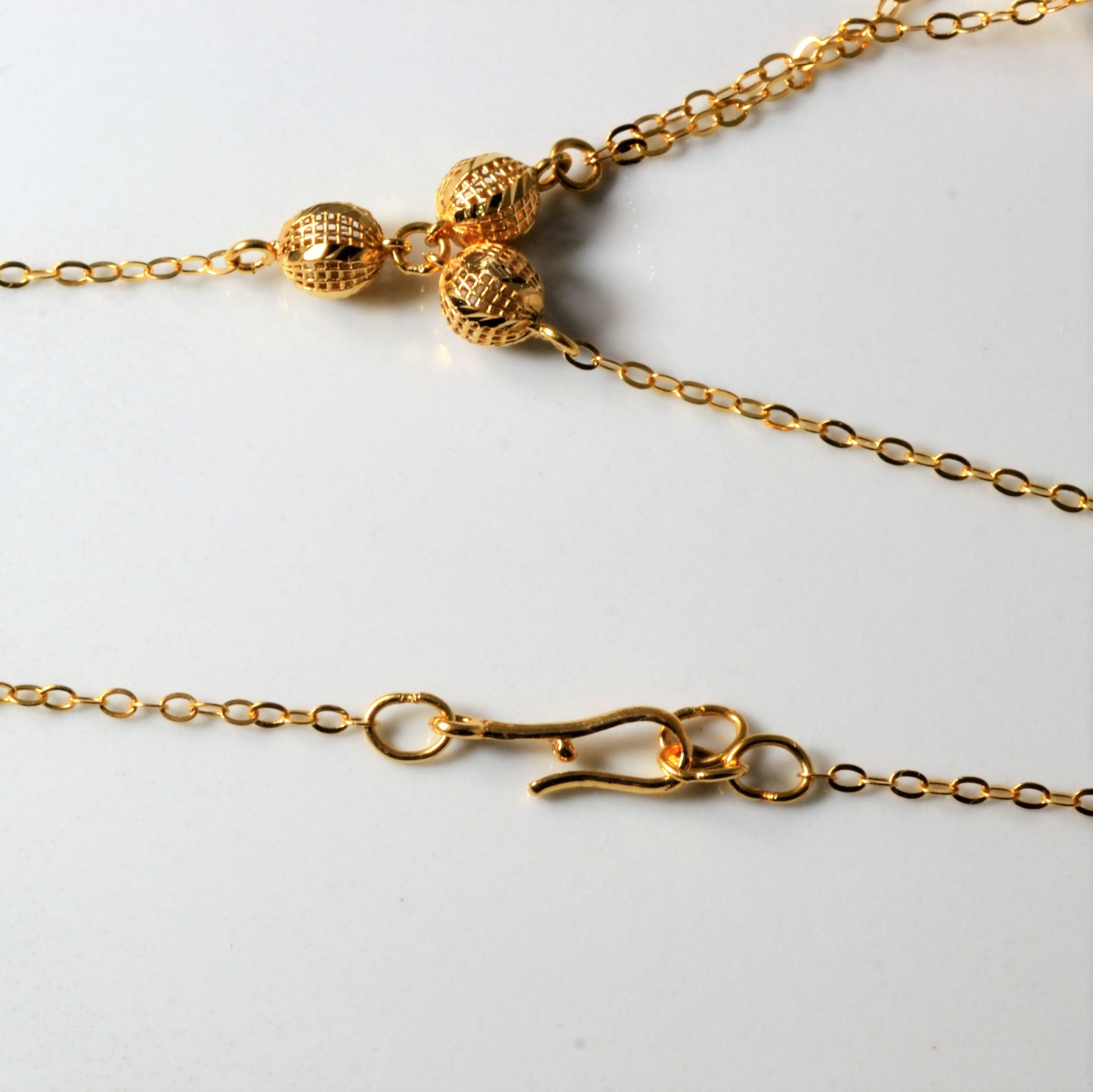 Rolo Link Drop Necklace | 16"|