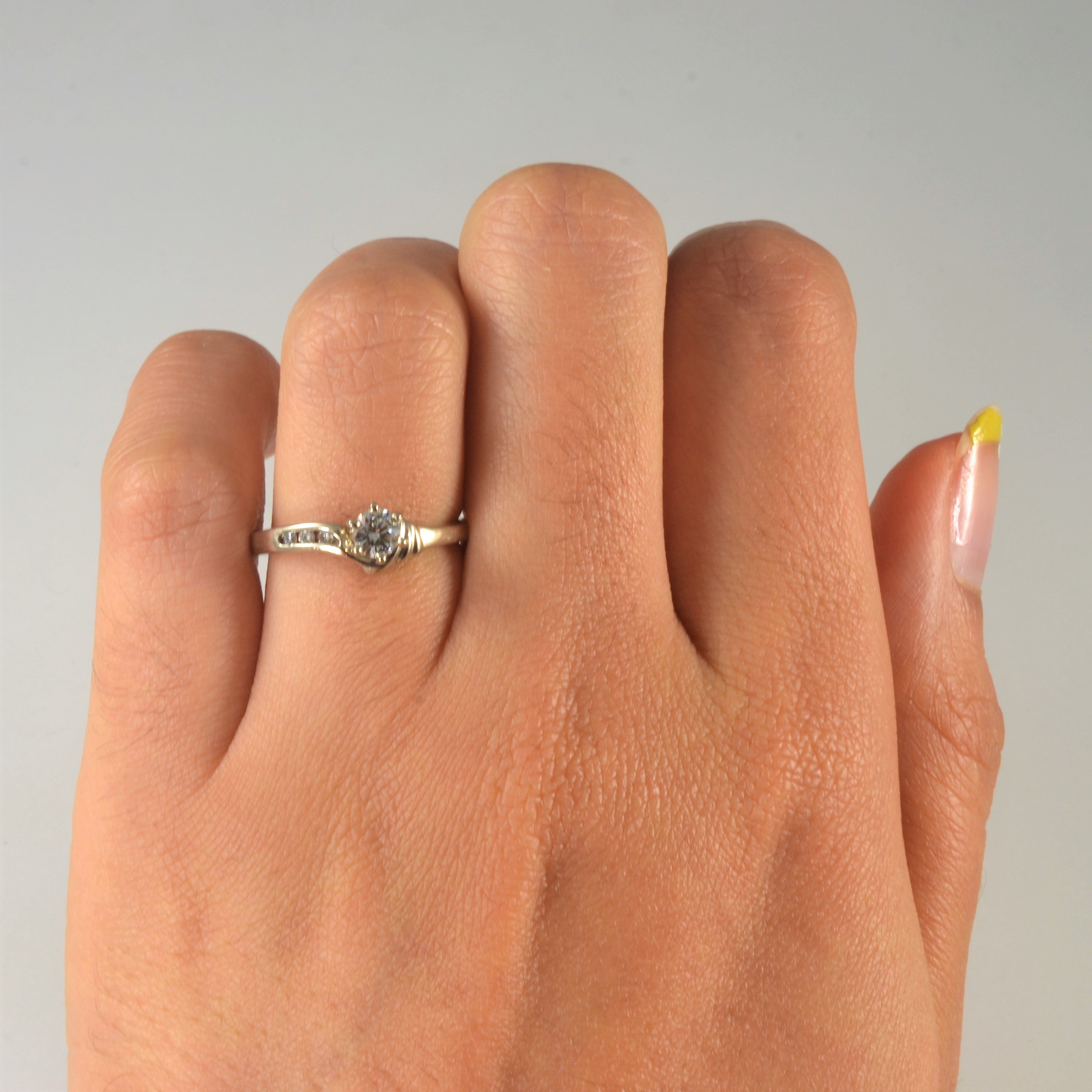 Bypass Six Prong Diamond Ring | 0.26ctw | SZ 5.5 |