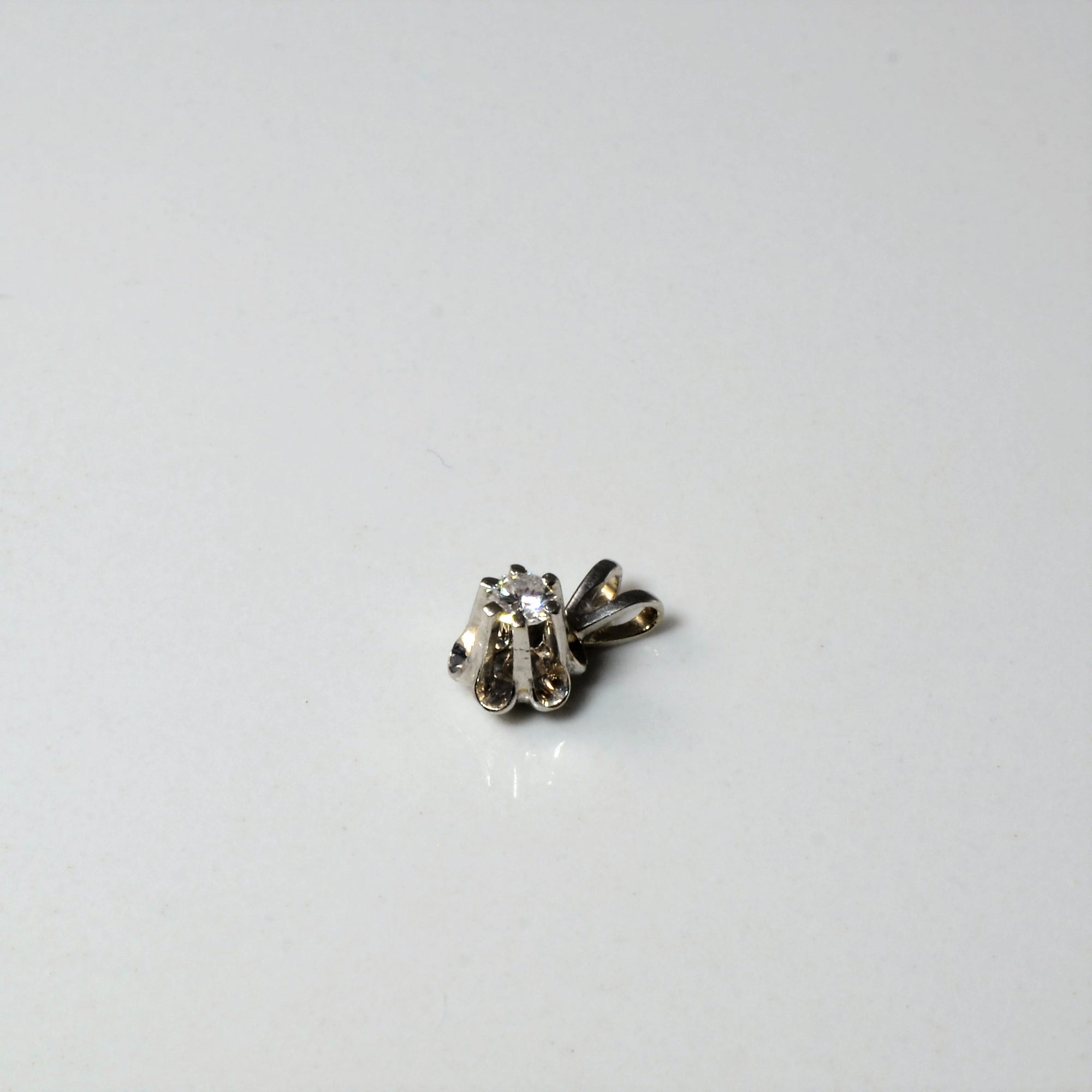 Claw Set Diamond Pendant | 0.10ct |