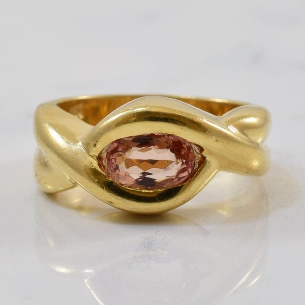 Imperial Topaz Bypass Ring | 1.00ct | SZ 5.75 |