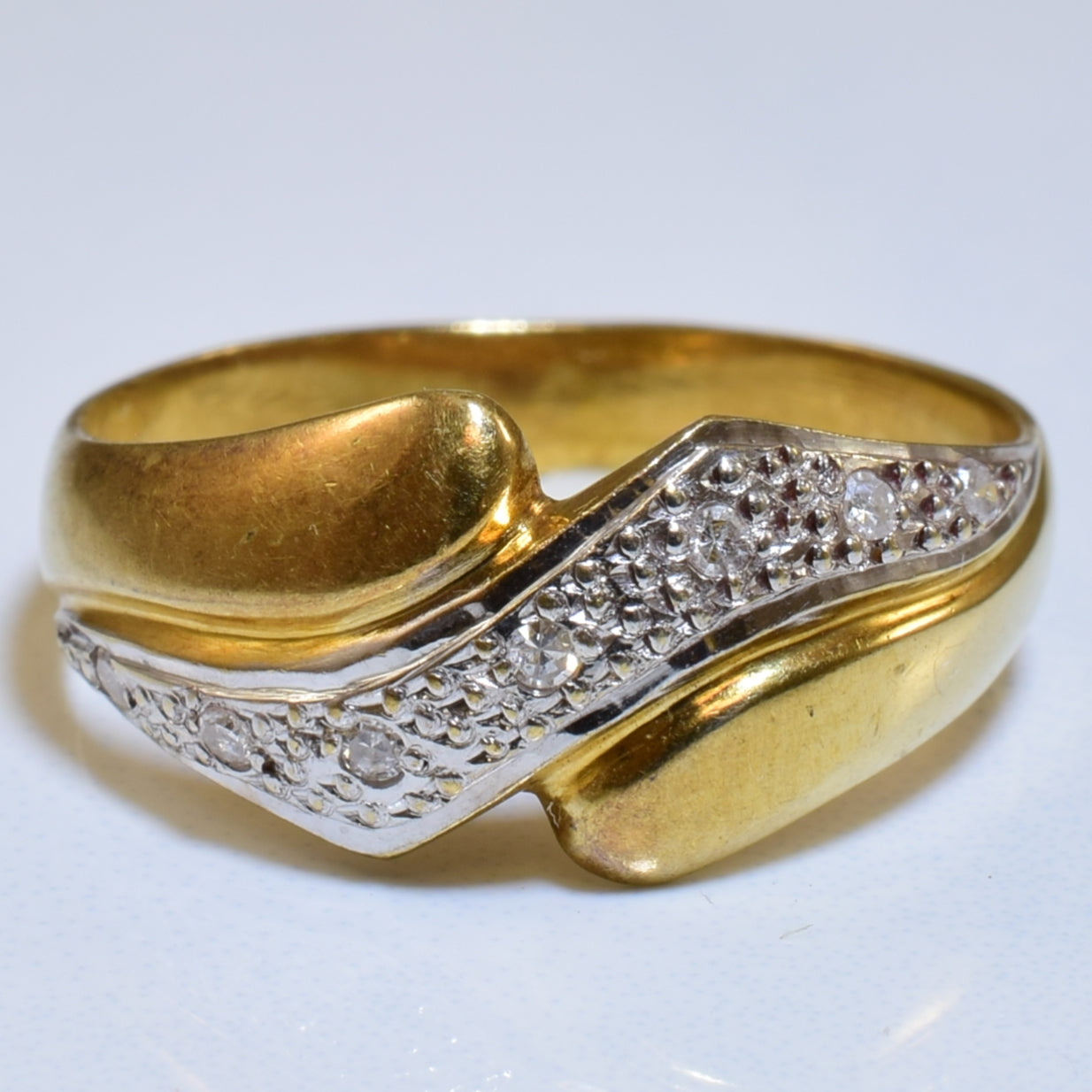 Diamond Bypass Ring | 0.04ctw | SZ 7.5 |