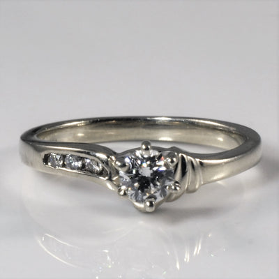 Bypass Six Prong Diamond Ring | 0.26ctw | SZ 5.5 |