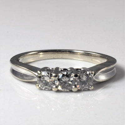 Three Stone Diamond Ring | 0.42ctw | SZ 5.25 |