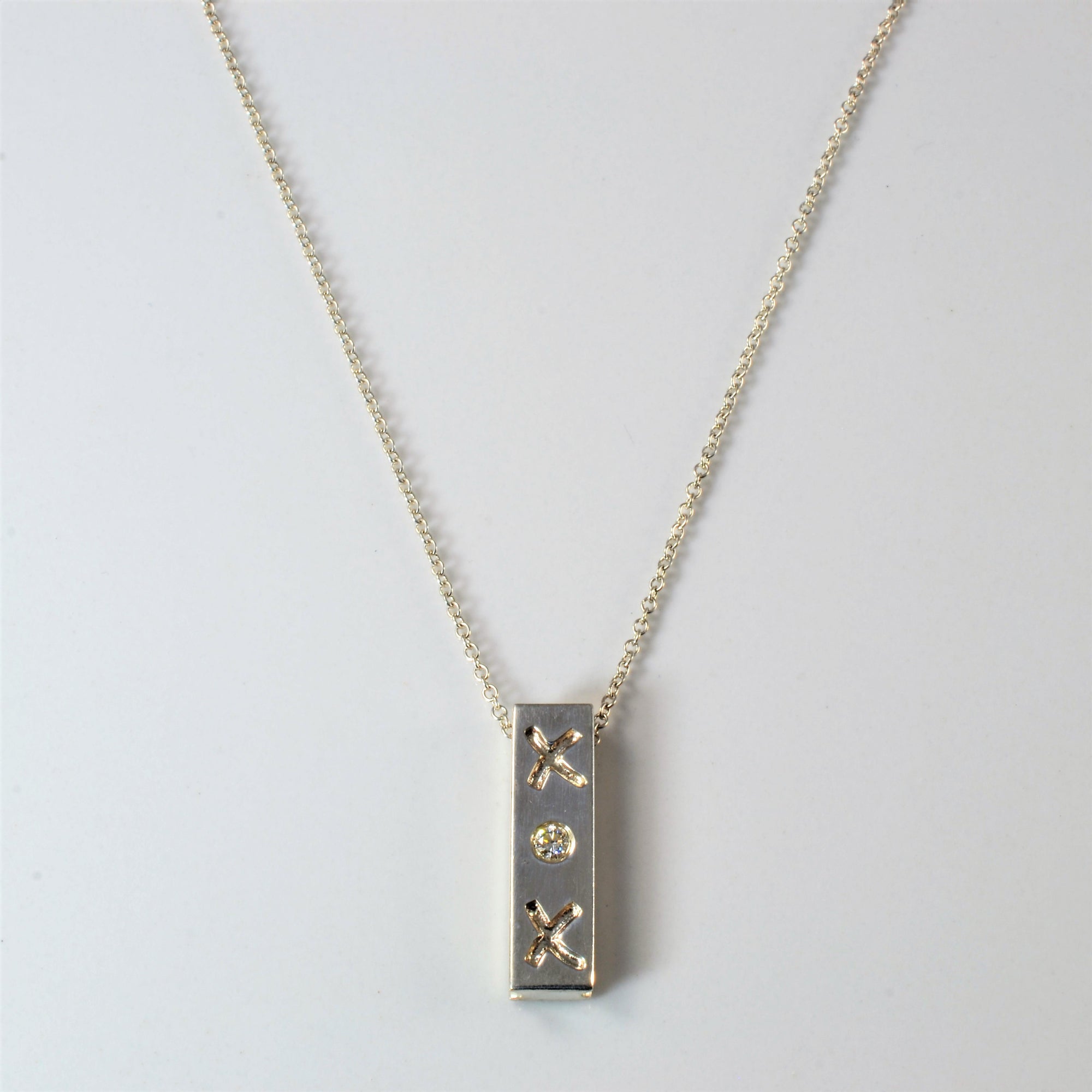 'Tiffany & Co.' Paloma Picasso Diamond XOX Necklace | 16