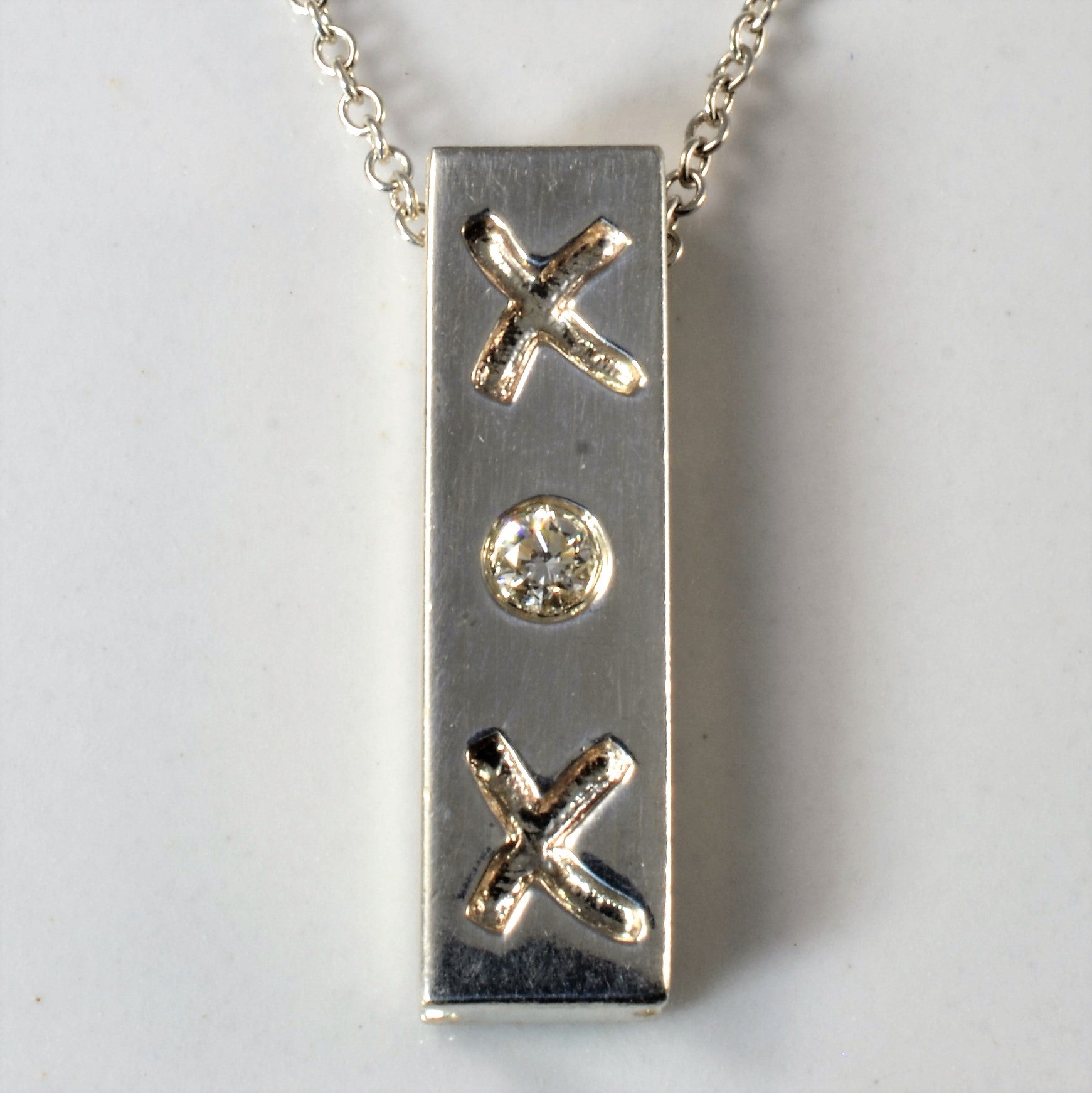 'Tiffany & Co.' Paloma Picasso Diamond XOX Necklace | 16