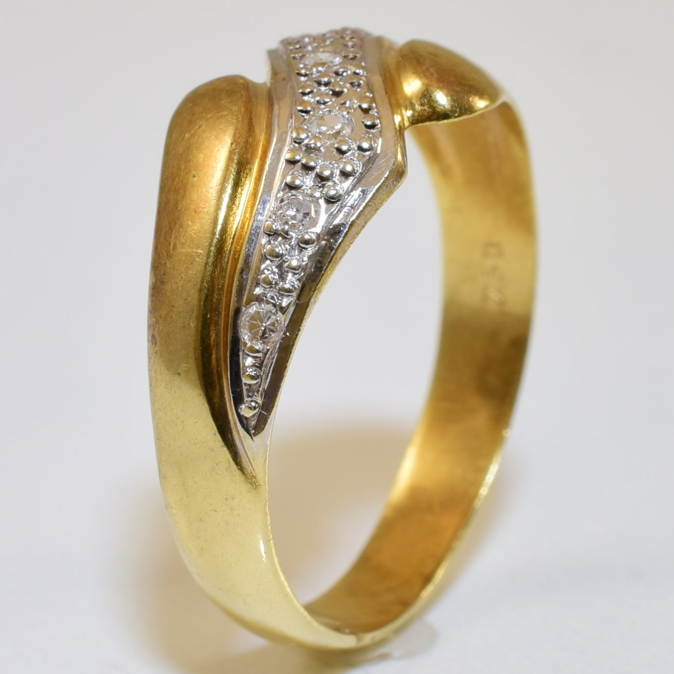 Diamond Bypass Ring | 0.04ctw | SZ 7.5 |