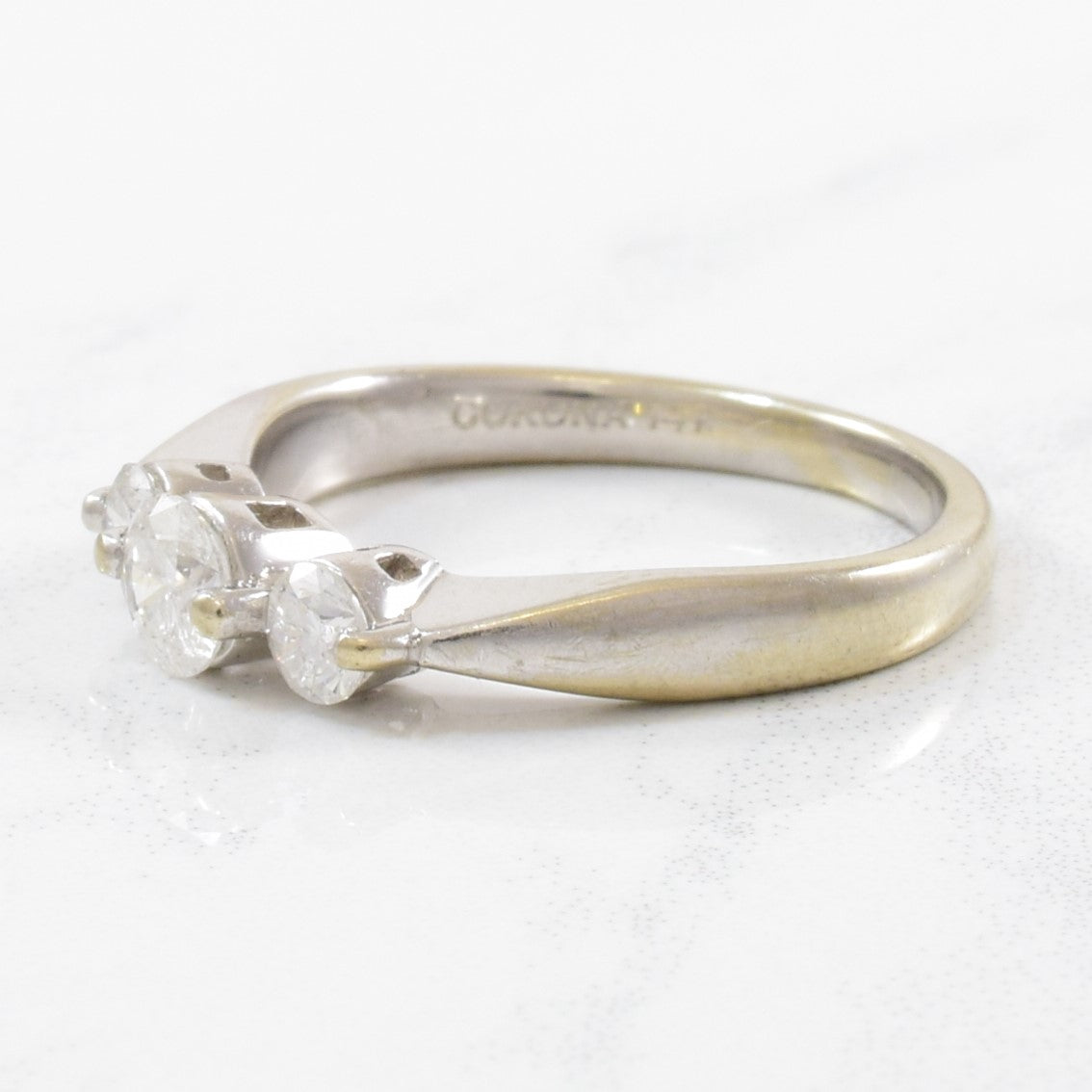 Three Stone Diamond Engagement Ring | 0.50ctw | SZ 5 |
