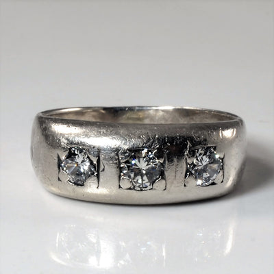 Three Stone Diamond Band | 0.45ctw | SZ 5 |