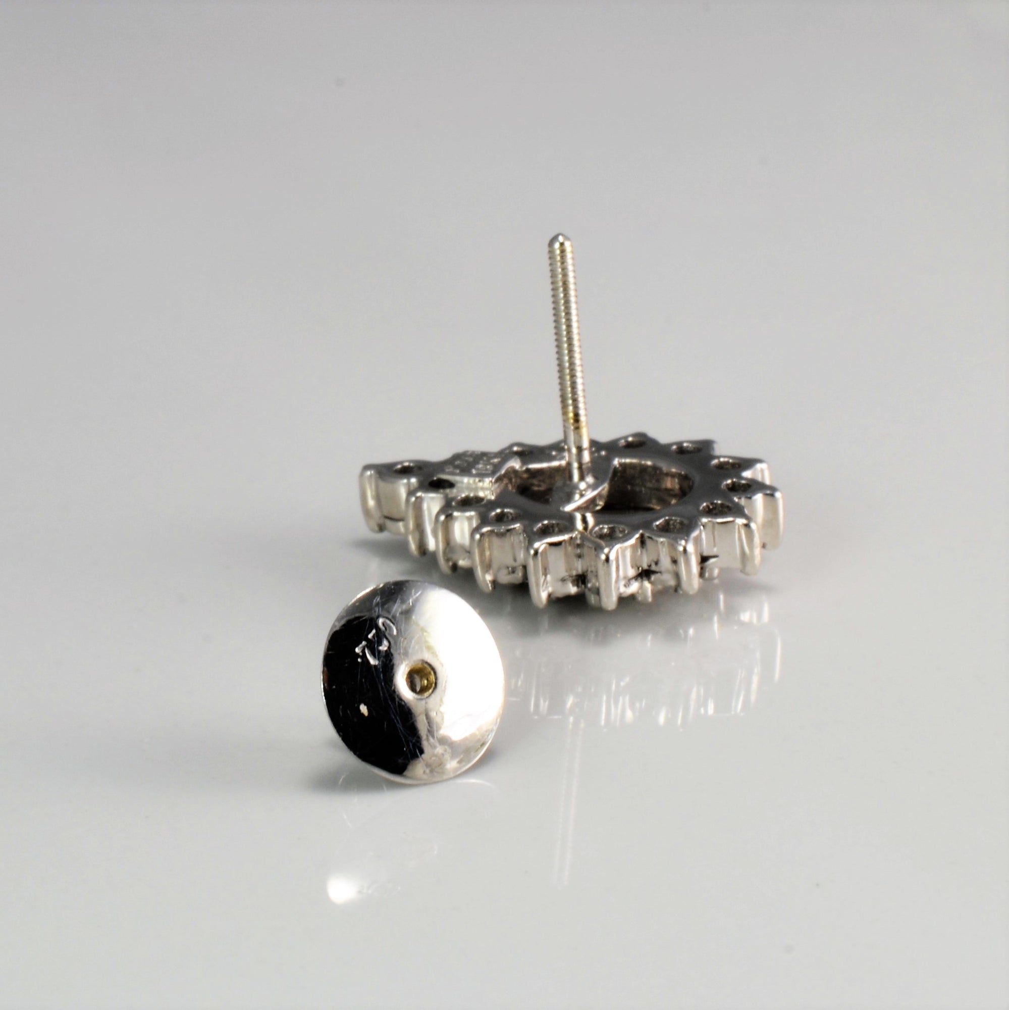 Cluster Diamond Pear Shape Stud Earrings | 0.42 ctw |