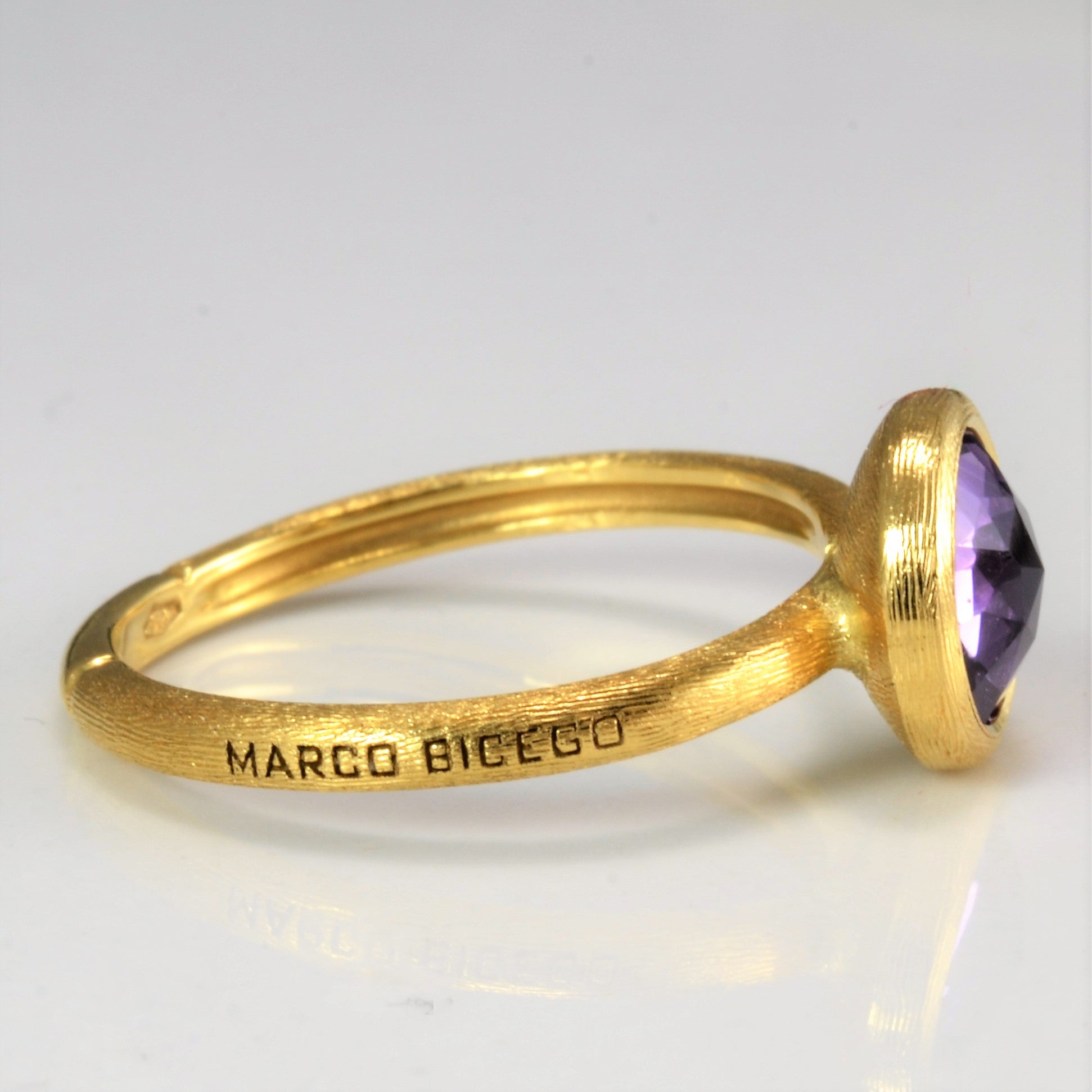 Marco Bicego' Bezel Set Amethyst Ring | SZ 4.5 |