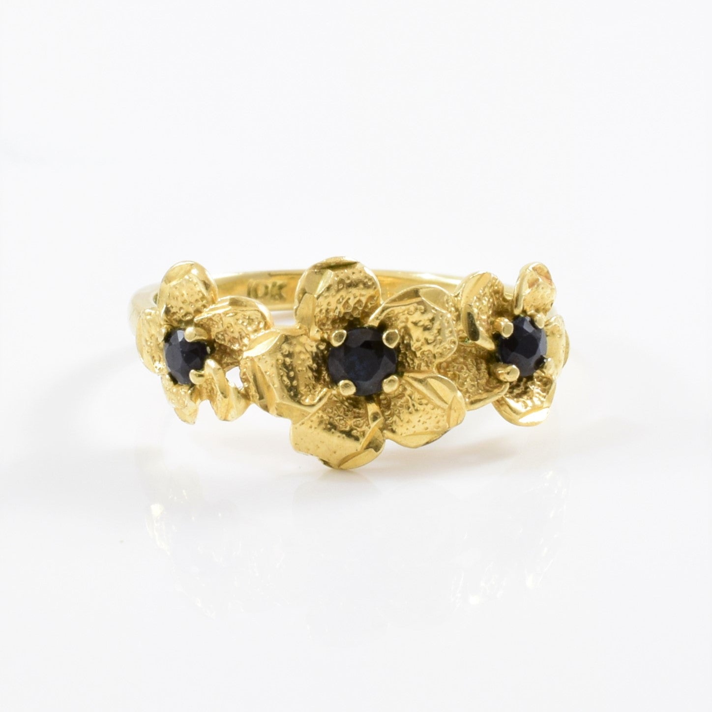 Floral Sapphire Ring | SZ 6.5 |