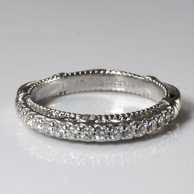 Verragio' Milgrain Detailed Diamond Band | 0.18ctw | SZ 5.75 |