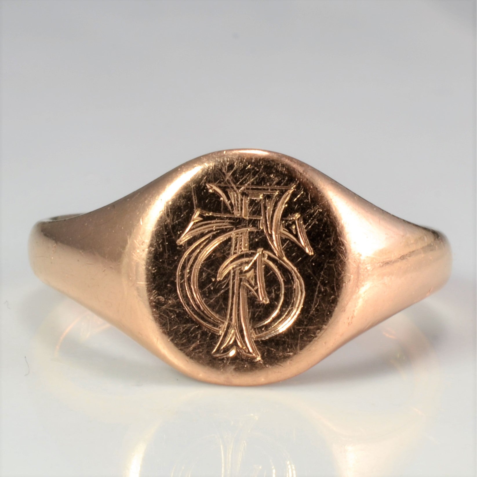 1894 Birmingham Hallmarked Signet Ring | SZ 10 |