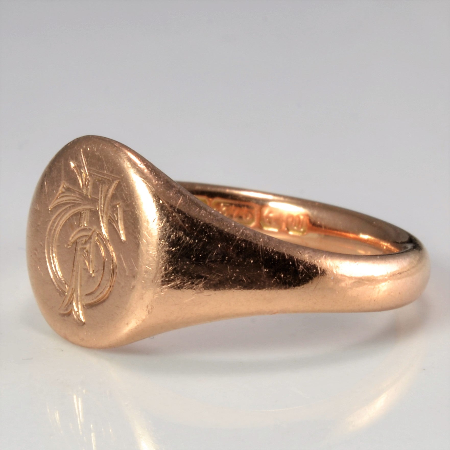 1894 Birmingham Hallmarked Signet Ring | SZ 10 |