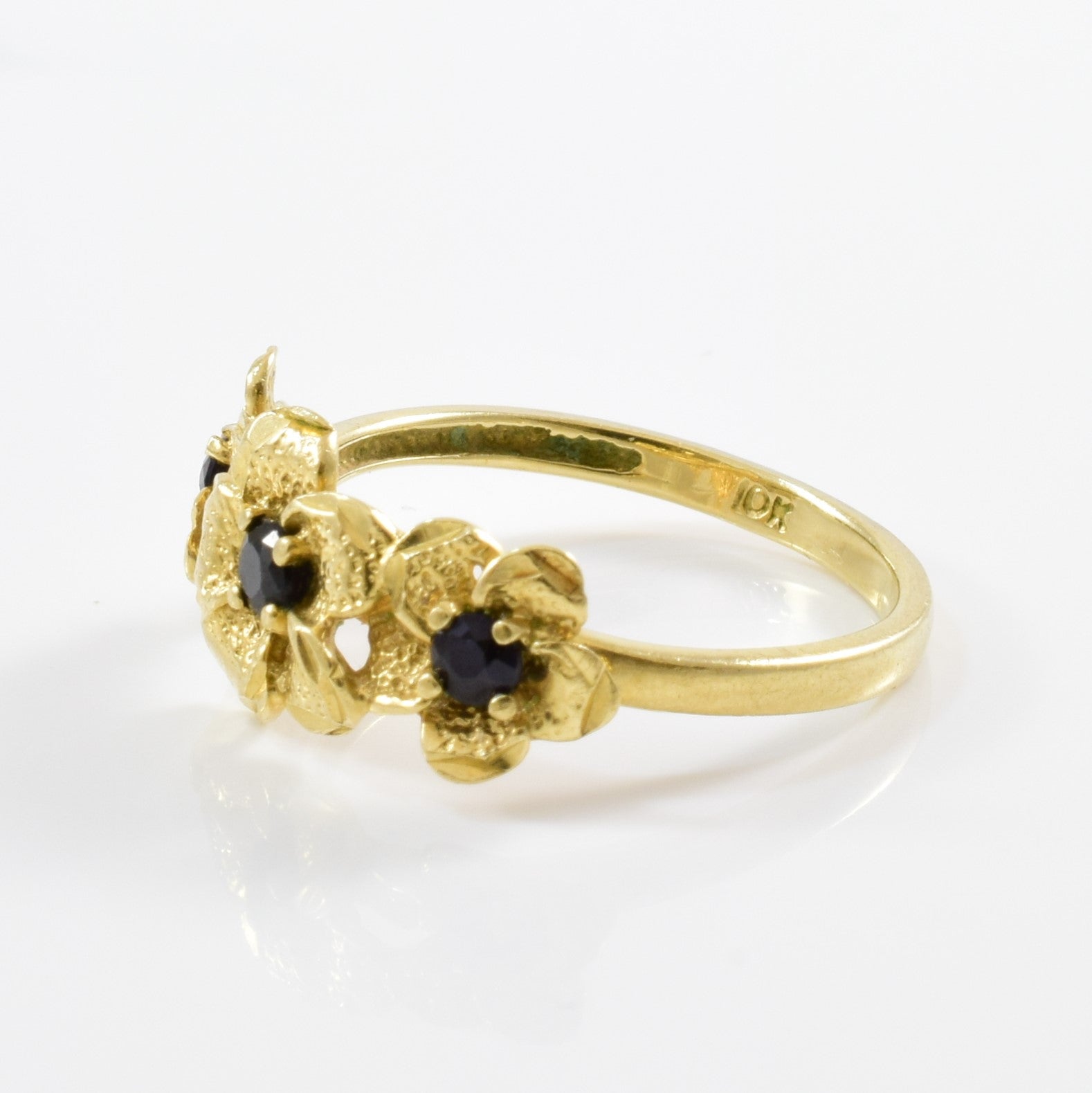 Floral Sapphire Ring | SZ 6.5 |