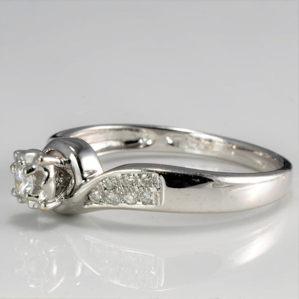 Bypass Diamond Promise Ring | 0.10 ctw, SZ 6.5 |