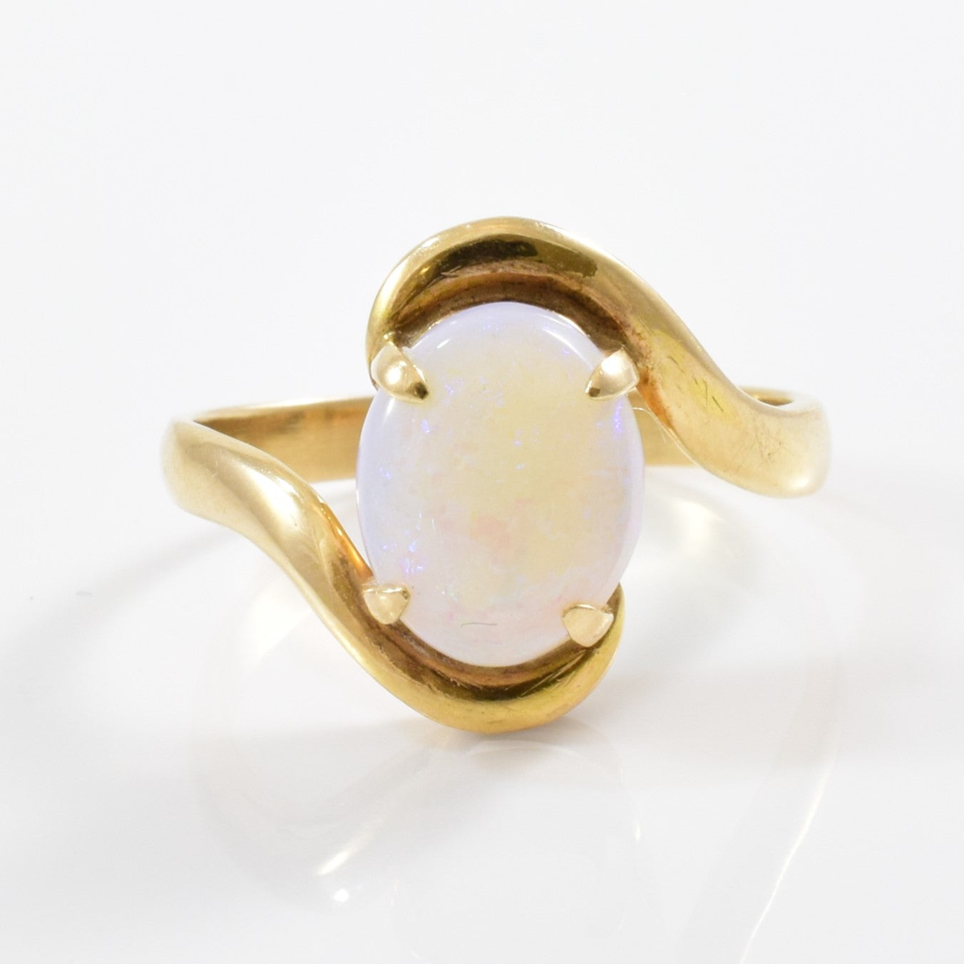 Bypass Oval Cabochon Opal Ring | SZ 6.75 |