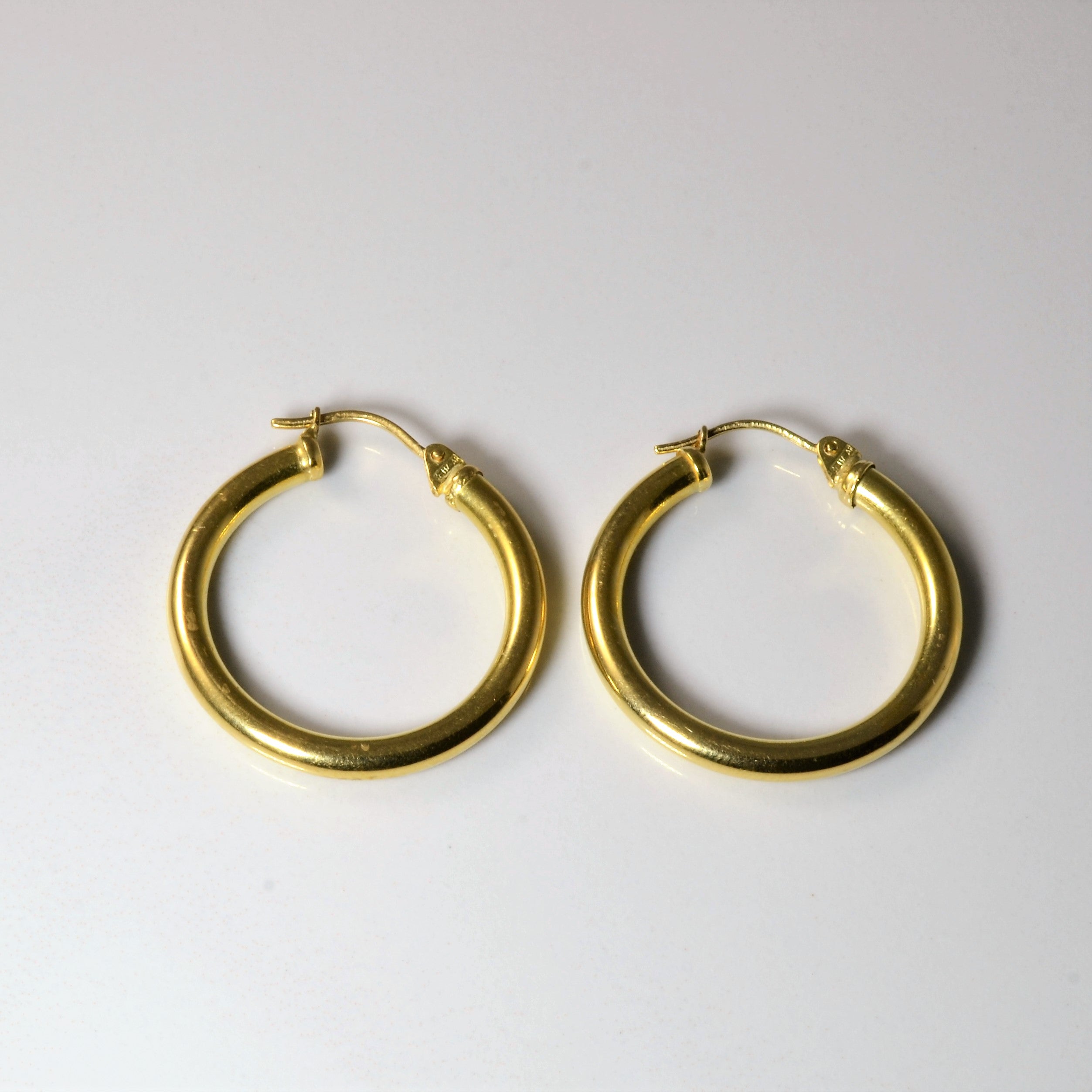 Yellow Gold Hoop Earrings |