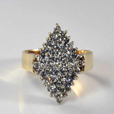 Marquise Cluster Diamond Ring | 1.37ctw | SZ 10 |