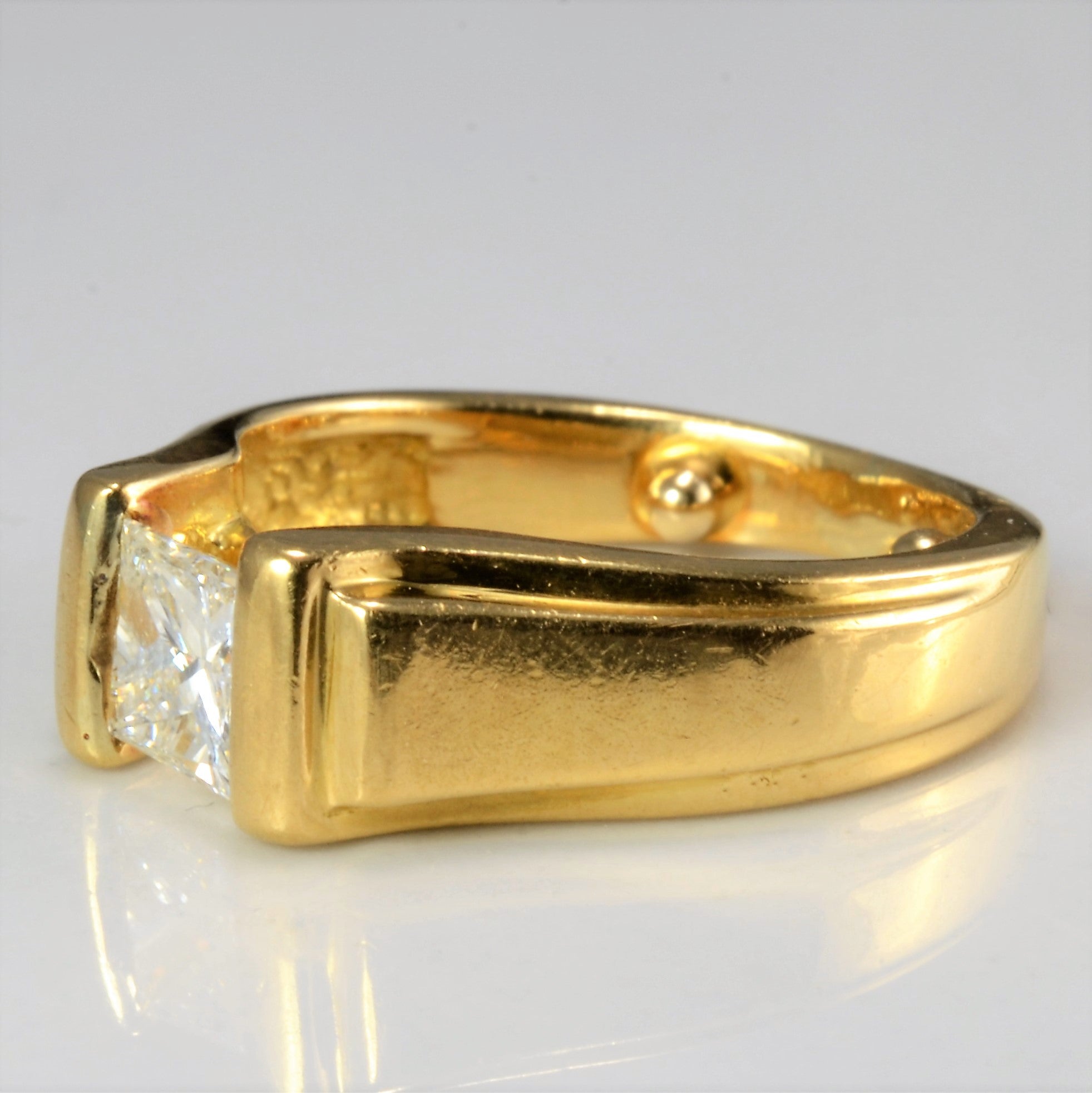 Semi Bezel Solitaire Diamond Engagement Ring | 0.40 ct, SZ 2 |