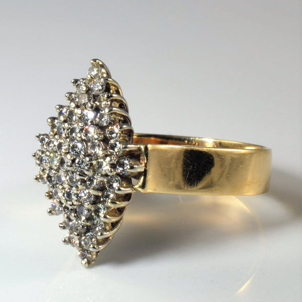 Marquise Cluster Diamond Ring | 1.37ctw | SZ 10 |
