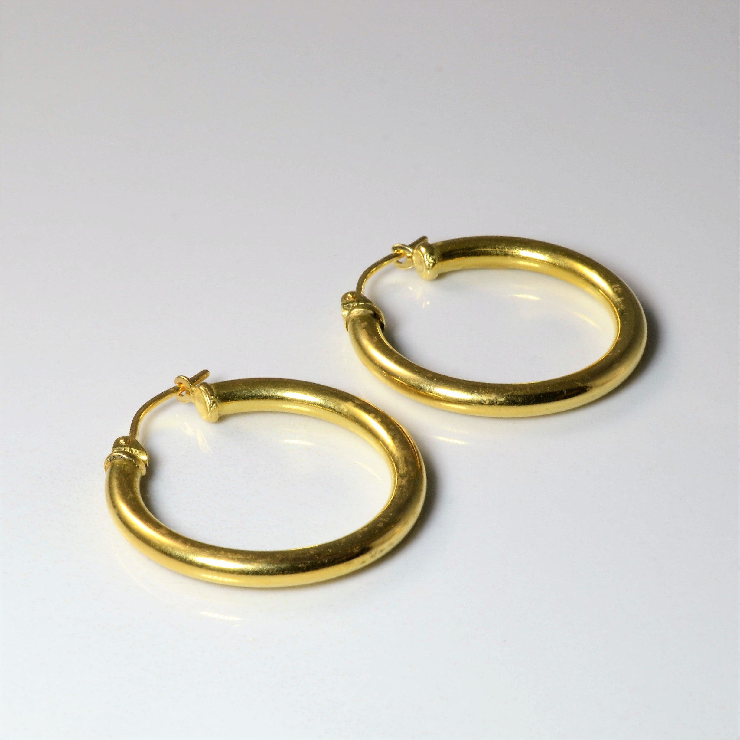 Yellow Gold Hoop Earrings |