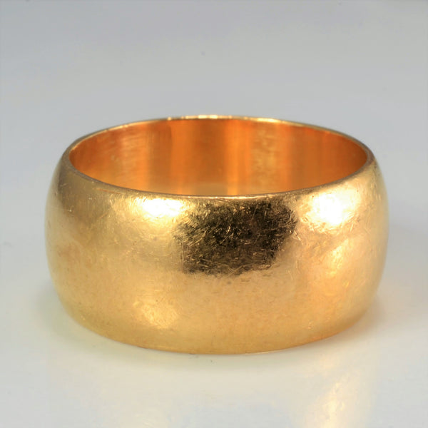 1960's 22K Yellow Gold Wide Band | SZ 8 |