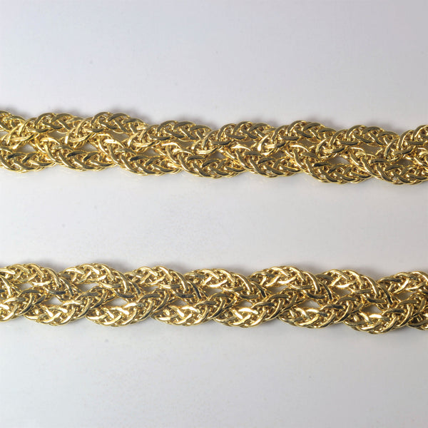 Braided Chain Necklace & Bracelet Set |