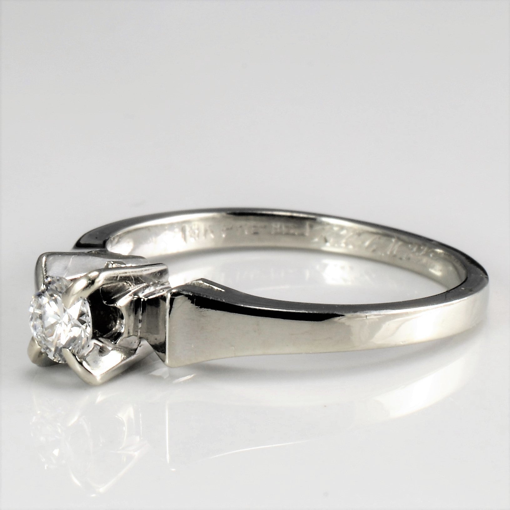Prong Set Diamond Engagement Ring | 0.20 ct, SZ 6 |