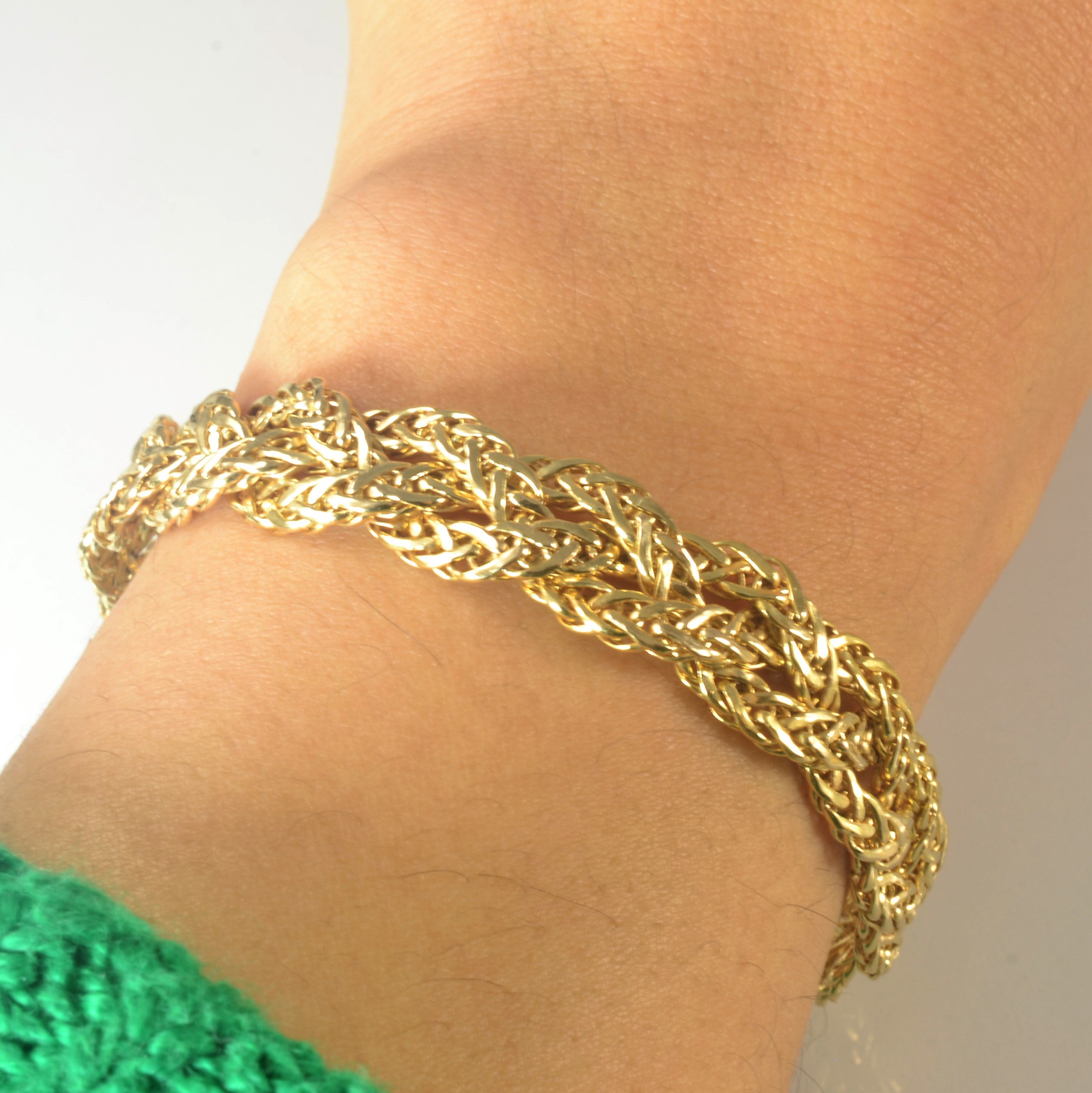 Braided Chain Necklace & Bracelet Set |