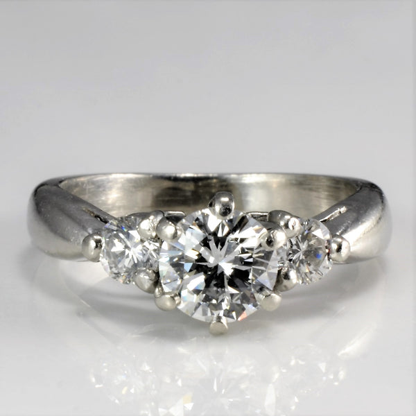 Three Stone Diamond Engagement Ring | 1.03 ctw, SZ 5 |