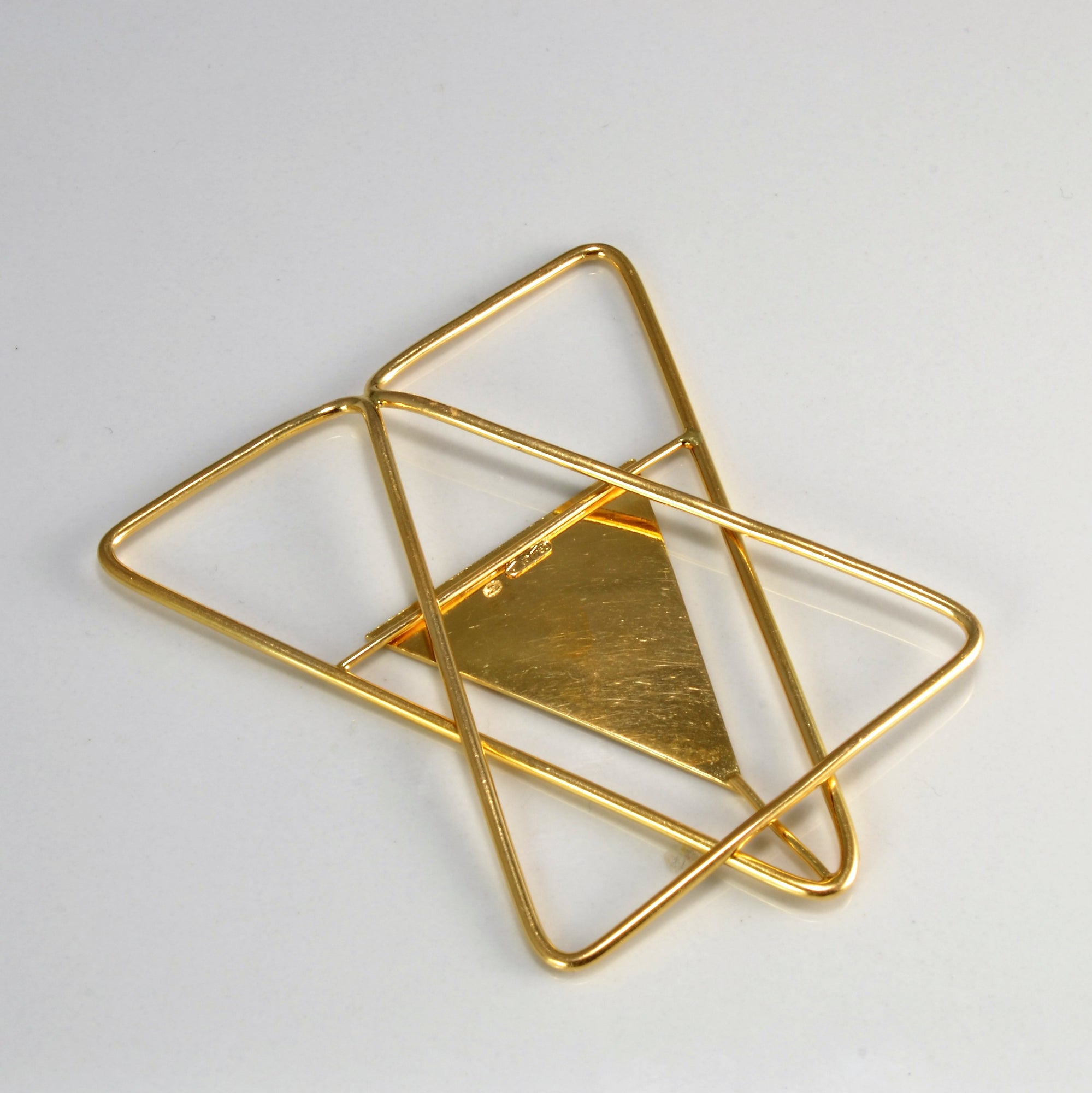 Star Textured Gold Paper Clip