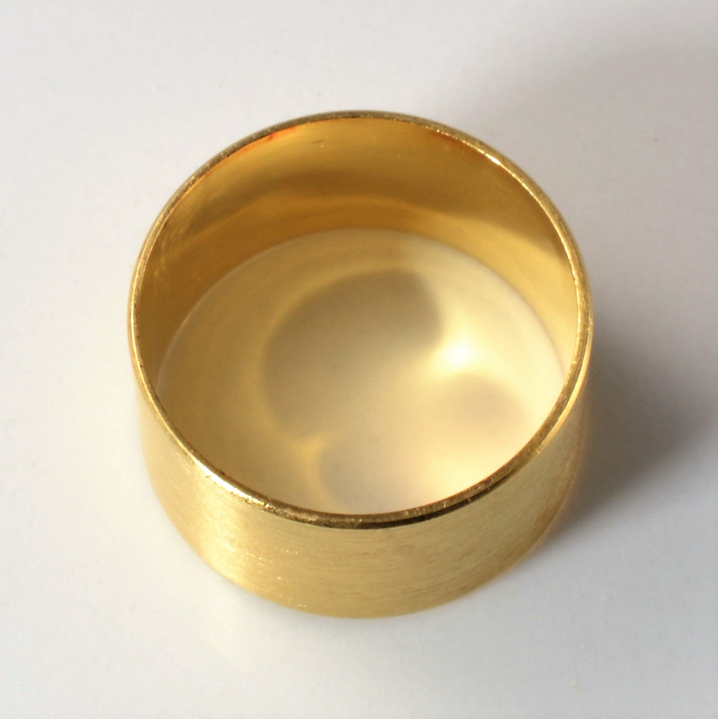 Brushed Wide Gold Band | SZ 7 |