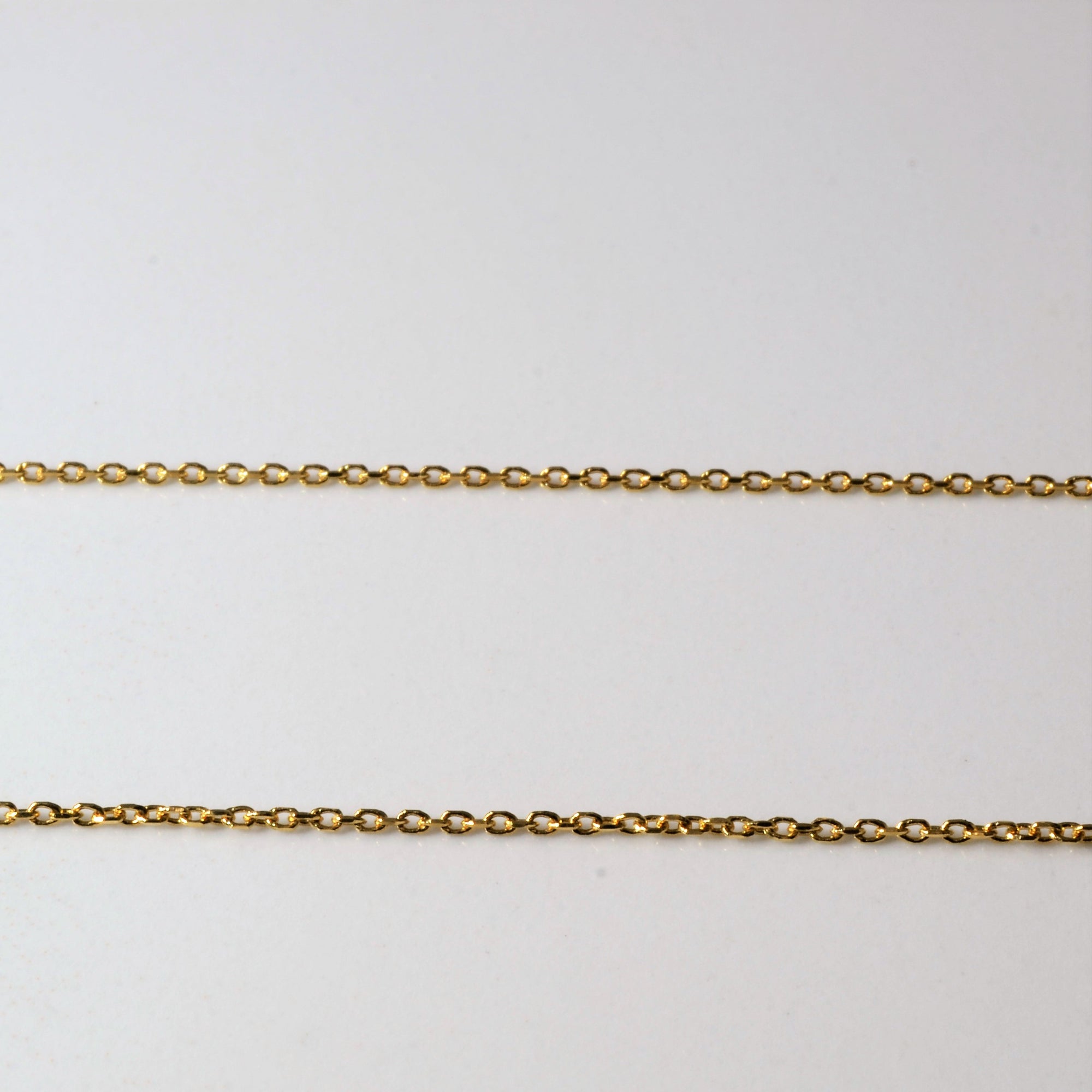 Yellow Gold Heart Beat Necklace | 18