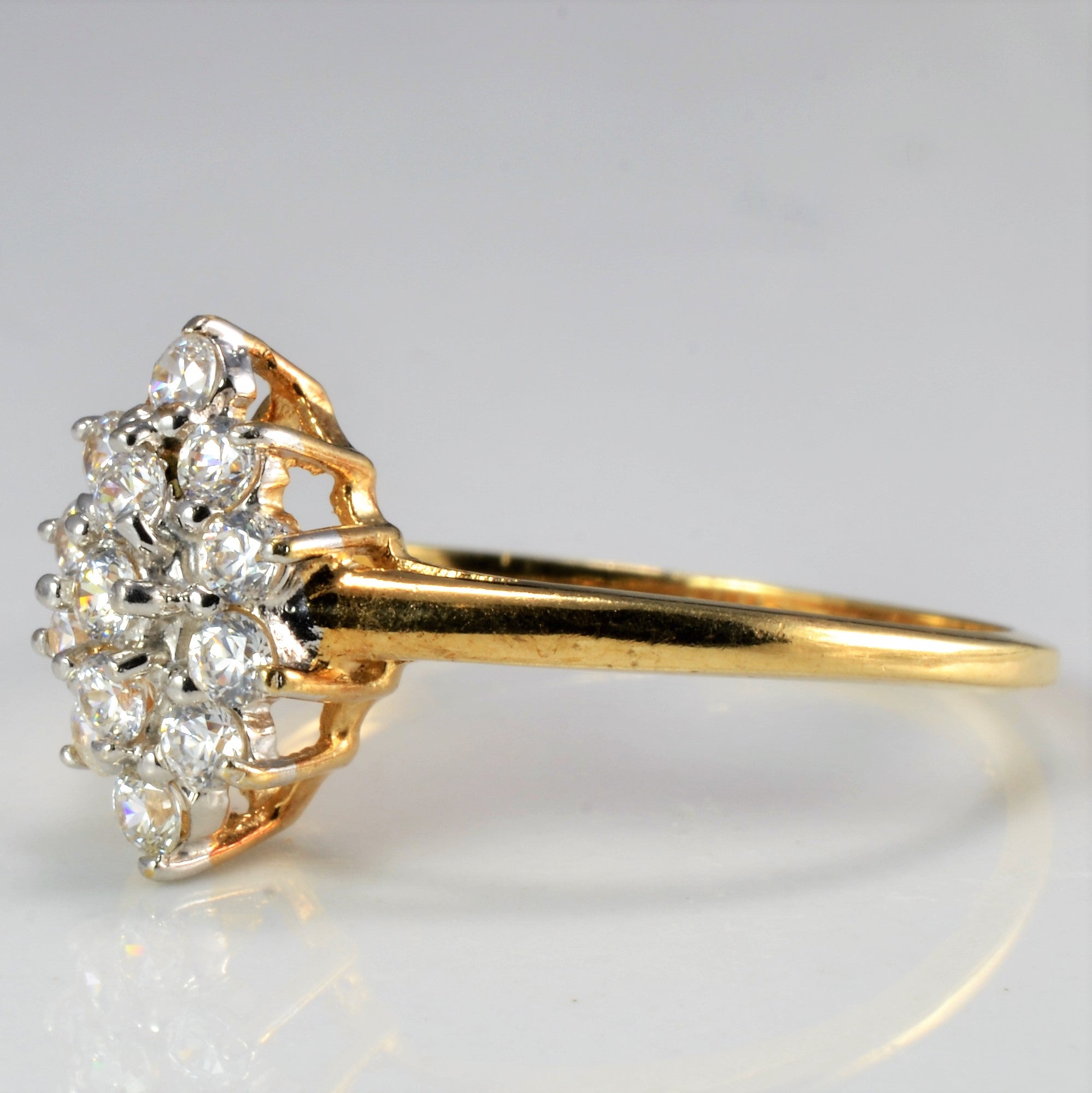 Cluster Diamond Ladies Ring | 0.35 ctw, SZ 8 |