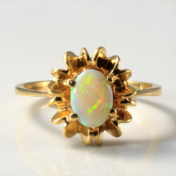 1960s Solitaire Opal Ring | 0.40ct | SZ 7.5 |
