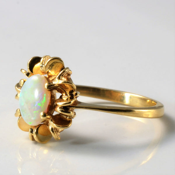 1960s Solitaire Opal Ring | 0.40ct | SZ 7.5 |