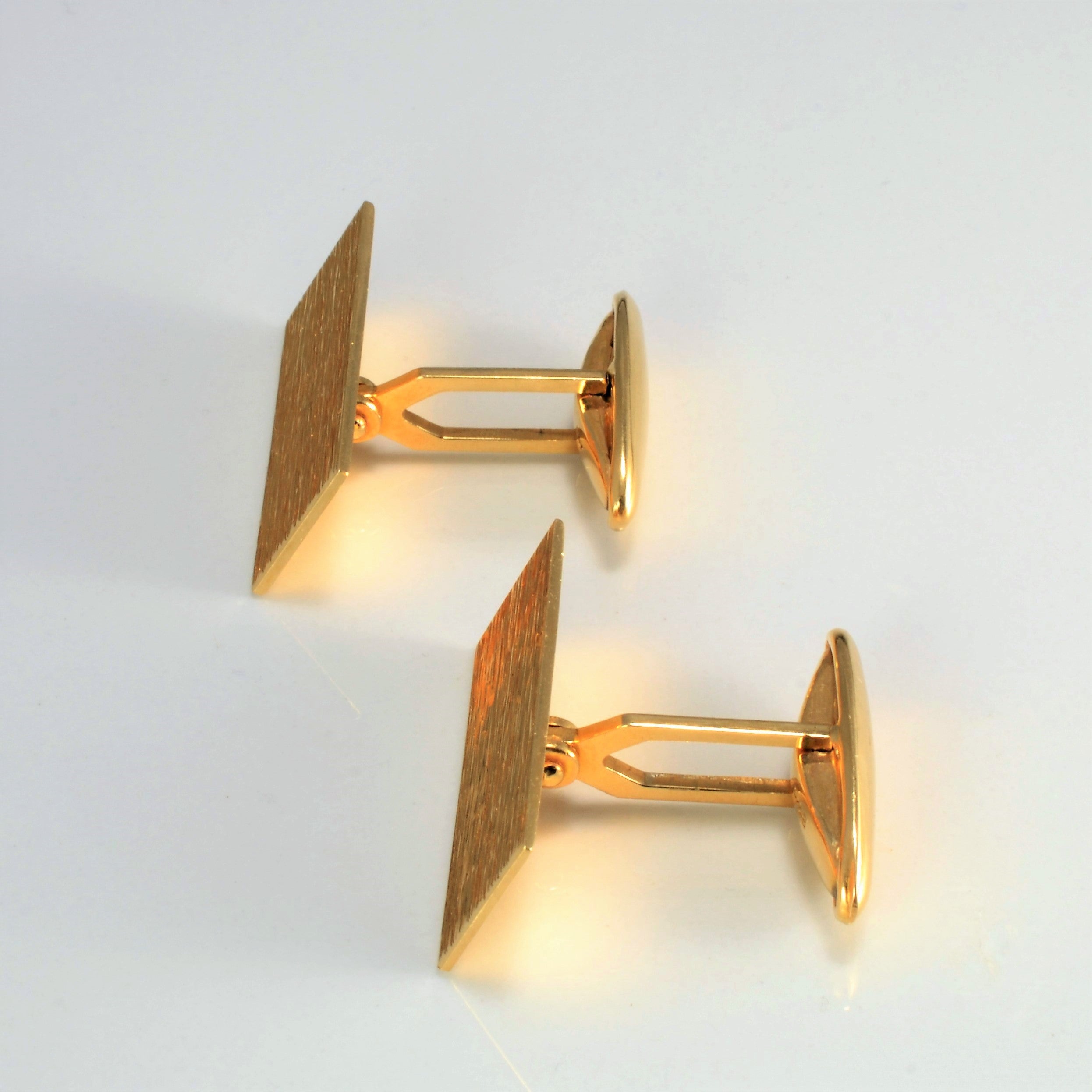 Birks' Brushed Gold Cufflinks