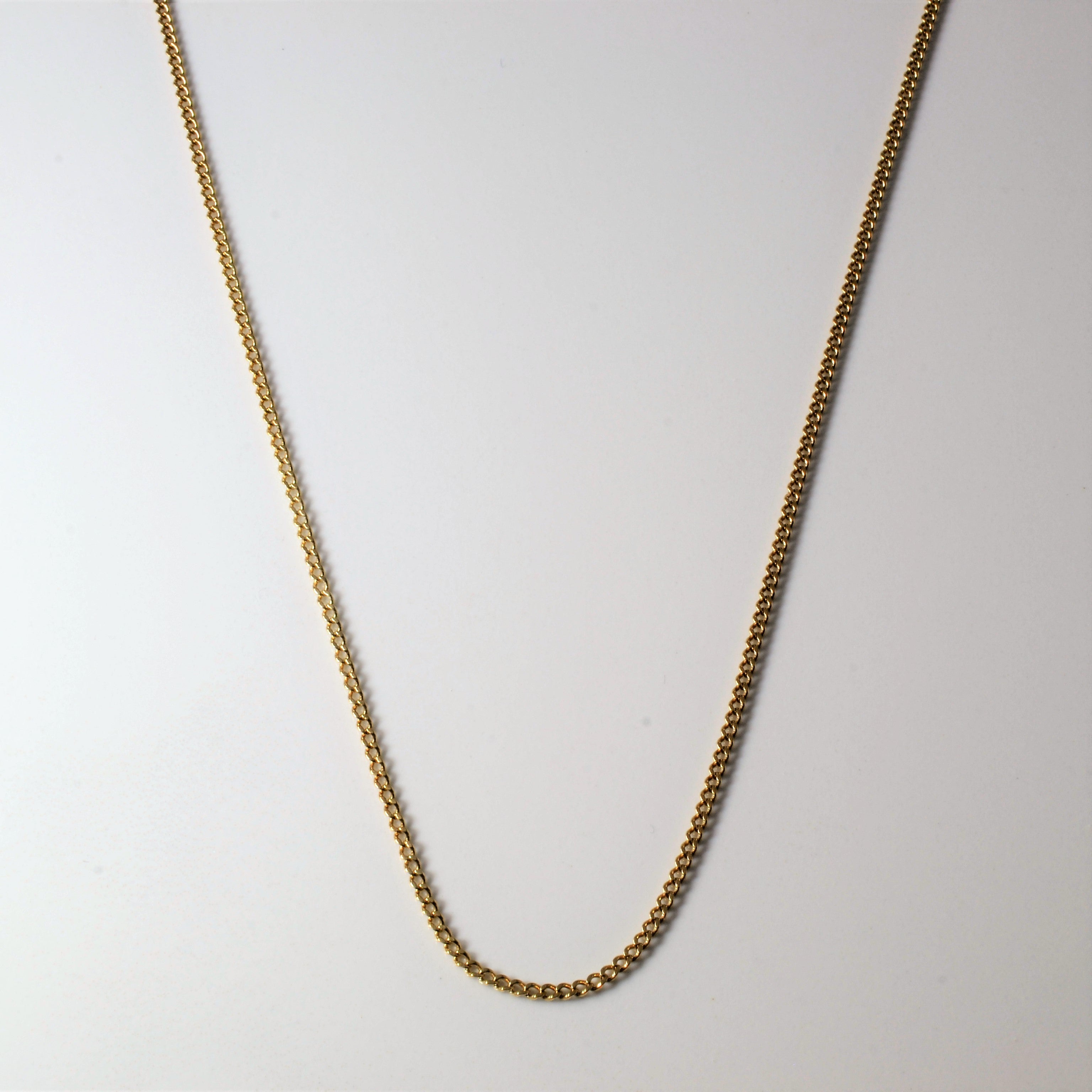 10k Yellow Gold Curb Chain | 27"|