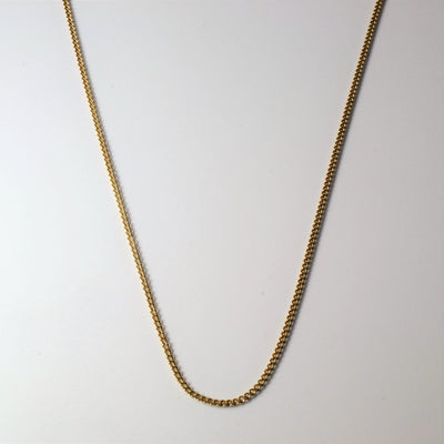 10k Yellow Gold Curb Chain | 27